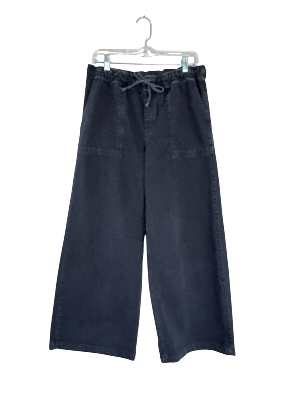 GAP Black Wide Leg Drawstring Jeans Size Medium